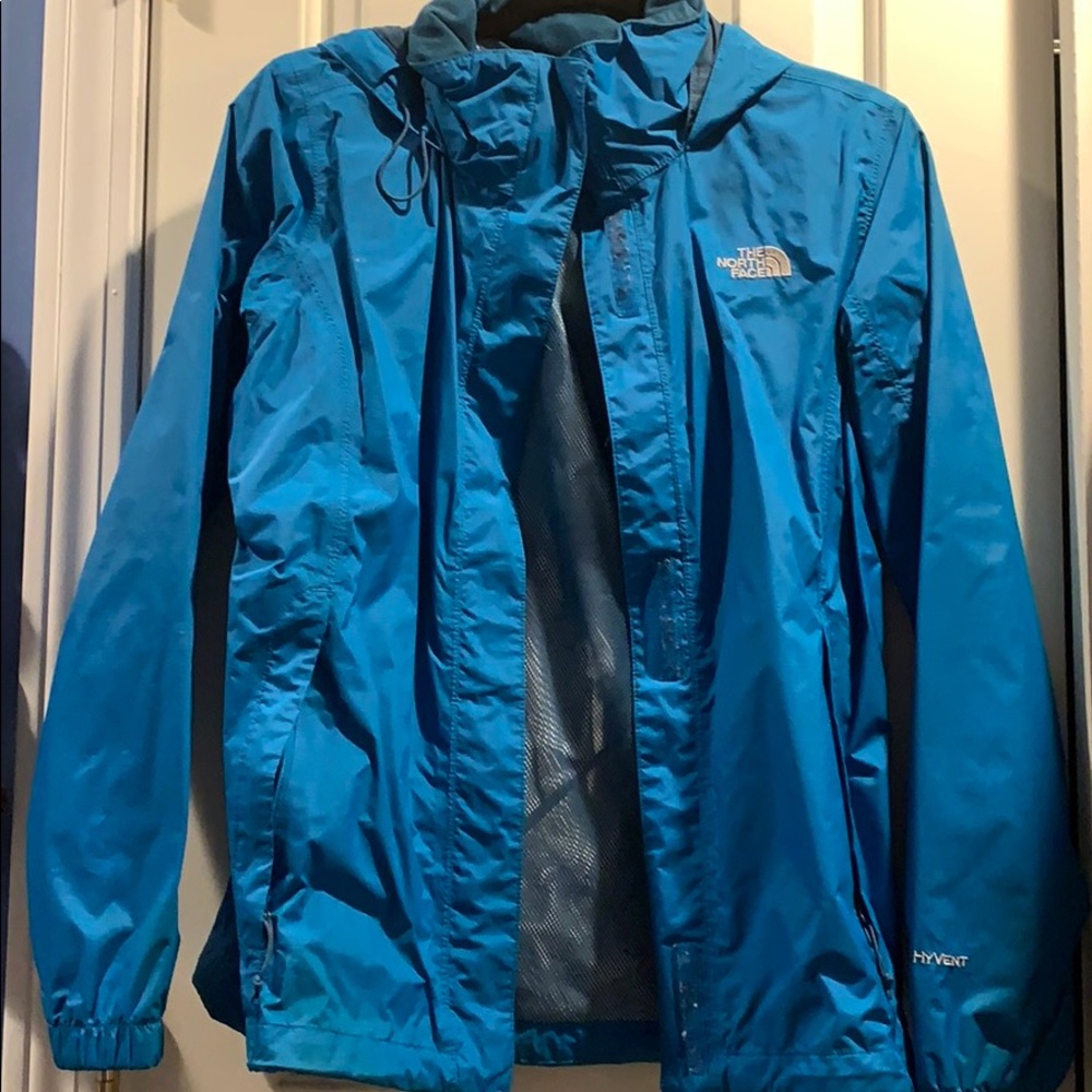 North face hooded rain jacket